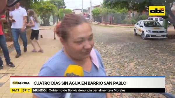 Cuatro días sin agua en barrio San Pablo - ABC Noticias - ABC Color