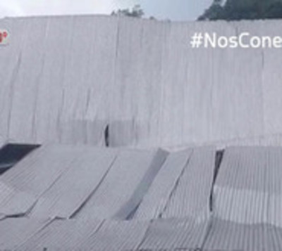 Fuerte temporal derribó tinglado de colegio - Paraguay.com