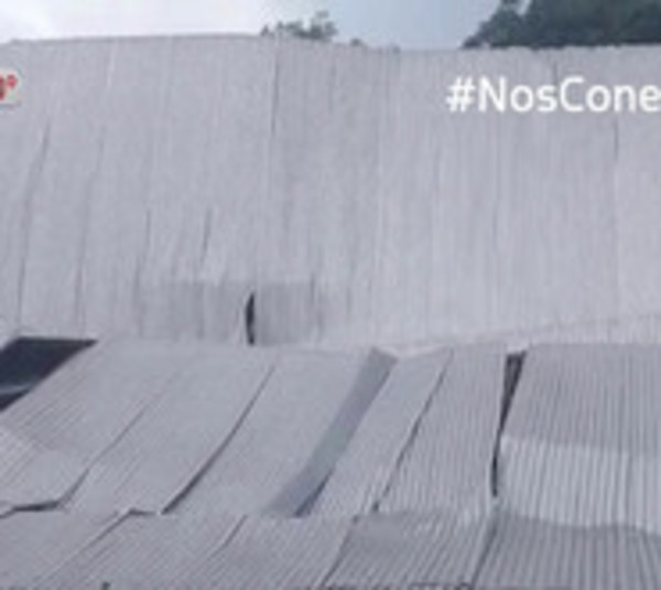Fuerte temporal derribó tinglado de colegio - Paraguay.com