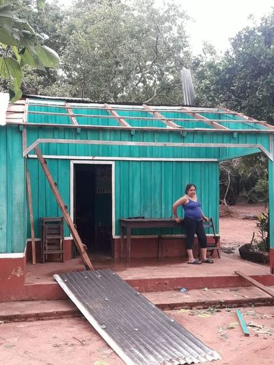 Temporal destruyó viviendas y cultivos  en Yrybucuá - Nacionales - ABC Color