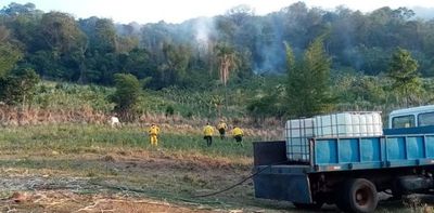Sofocan incendio de gran magnitud en el Ybytyruzú