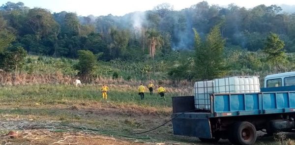 Sofocan incendio de gran magnitud en el Ybytyruzú