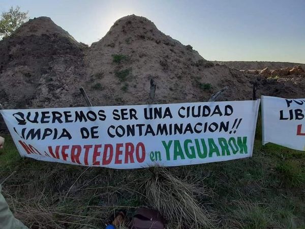 Vecinos de Yaguarón se manifiestan contra vertedero - Nacionales - ABC Color