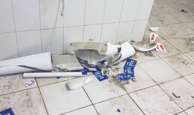 HOY / Destrozos en el estadio de Olimpia tras el clásico