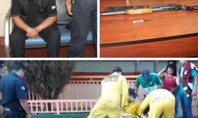 Guardia balea a joven en CDE