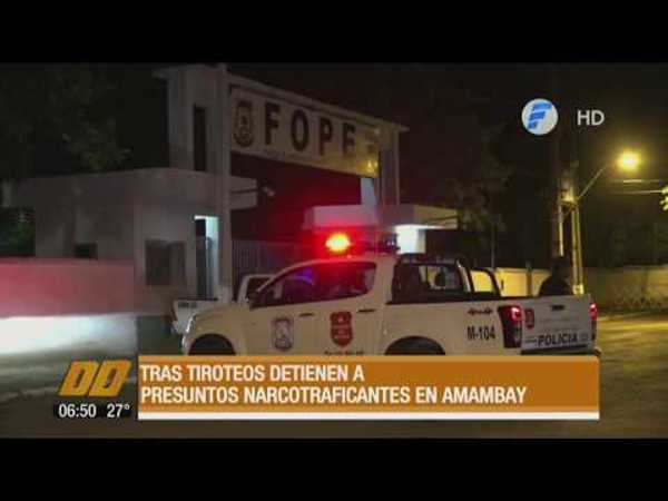 Tras tiroteos, detienen a presuntos narcotraficantes en Amambay