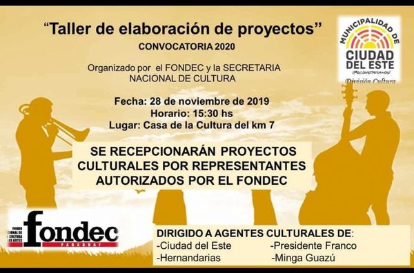 Invitan a un “Taller de Elaboración de Proyectos”