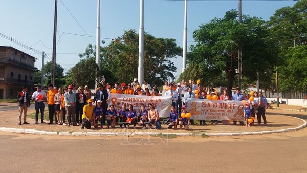 Marcharon por Día de eliminación de violencia contra la mujer en San Pedro