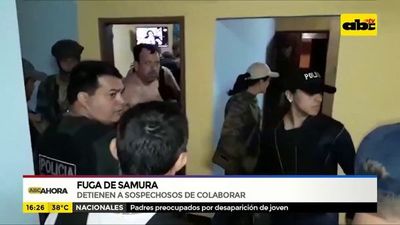 Fuga de Samura: Detienen a sospechosos de colaborar - ABC Noticias - ABC Color