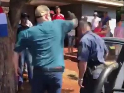 Paraguayo Cubas agredió a policía en Alto Paraná
