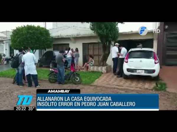 Allanaron casa equivocada y golpearon al propietario