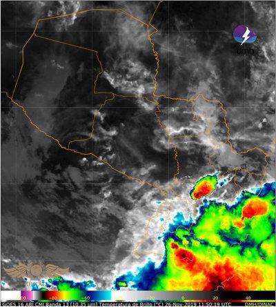 Emiten aviso por fuertes tormentas y ocasional caída de granizo - Nacionales - ABC Color