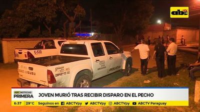 Joven murió tras recibir disparo en el pecho - ABC Noticias - ABC Color