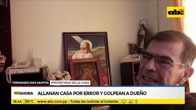 Allanan casa por error y golpean a dueño - ABC Noticias - ABC Color