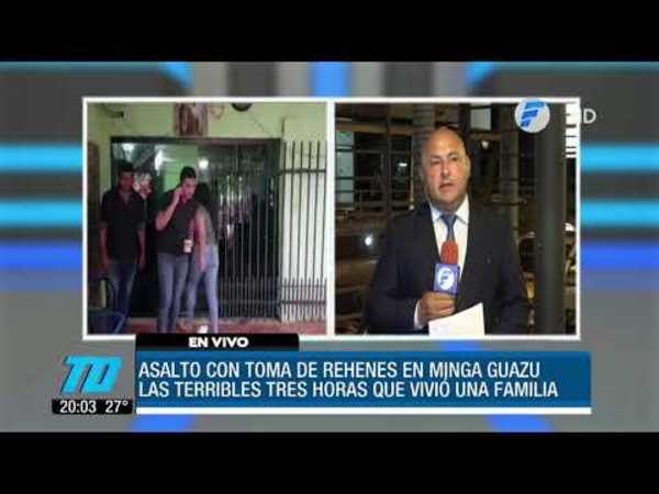 Asaltan y toman de rehén a una familia en Minga Guazú