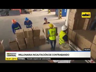 Millonaria incautación de contrabando - ABC Noticias - ABC Color