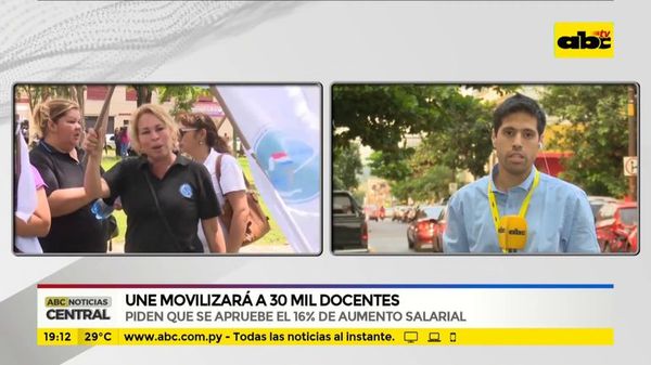 UNE movilizará a 30.000 docentes - ABC Noticias - ABC Color