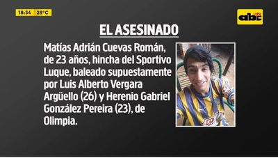 Asesinan a balazos a un hincha del Sportivo Luqueño - Crimen y castigo - ABC Color