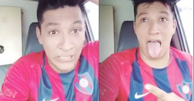 Hincha cerrista pechea camiseta a “Roquegol”