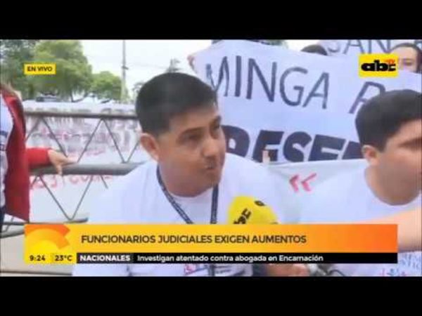 Funcionarios judiciales exigen aumentos - ABC Noticias - ABC Color