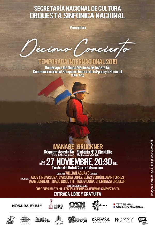 La Orquesta Sinfónica rendirá homenaje a los niños mártires de Acosta Ñu | .::Agencia IP::.