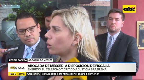 Abogada de Messer, a disposición de la fiscalía - ABC Noticias - ABC Color
