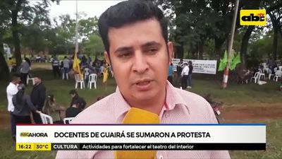 Docentes de Guirá se suman a protesta - ABC Noticias - ABC Color