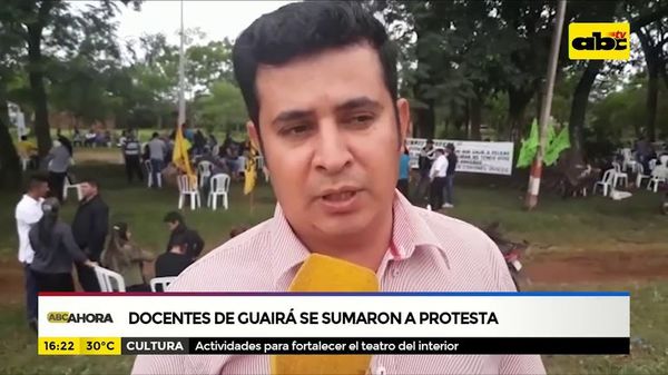 Docentes de Guirá se suman a protesta - ABC Noticias - ABC Color