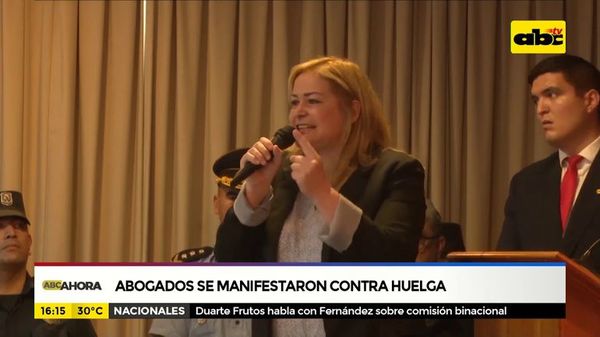 Abogados se manifestaron contra huelga - ABC Noticias - ABC Color