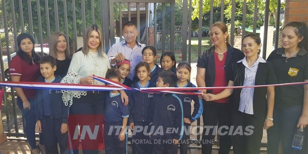 SAN JUAN DEL PNÁ: MUNICIPALIDAD INAUGURA OBRAS EN LA ESCUELA SAN JOSÉ OBRERO