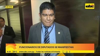 Funcionarios de Diputados se manifiestan - ABC Noticias - ABC Color
