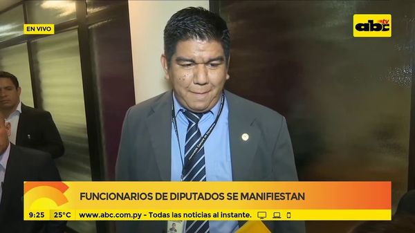 Funcionarios de Diputados se manifiestan - ABC Noticias - ABC Color