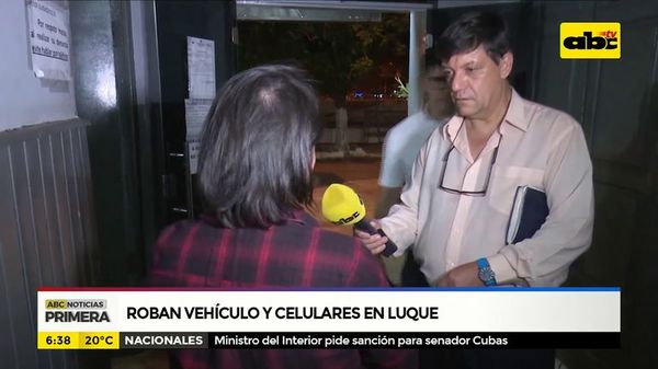 Roban vehículo y celulares en Luque - ABC Noticias - ABC Color