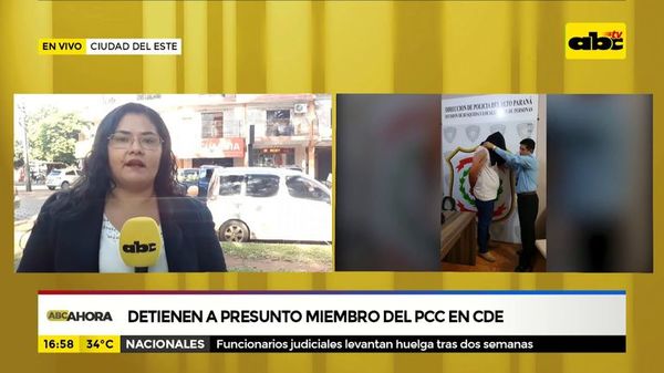 Detienen a presunto miembro del PCC en Ciudad del Este - ABC Noticias - ABC Color