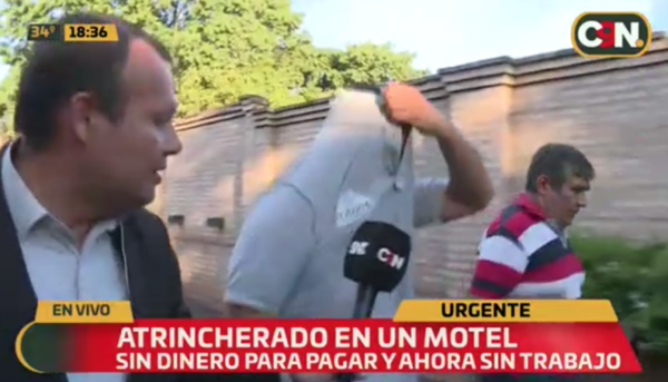 HOY / Alguien pagó la mitad de su deuda y "preso" en motel fue liberado, pero tiene otro caso