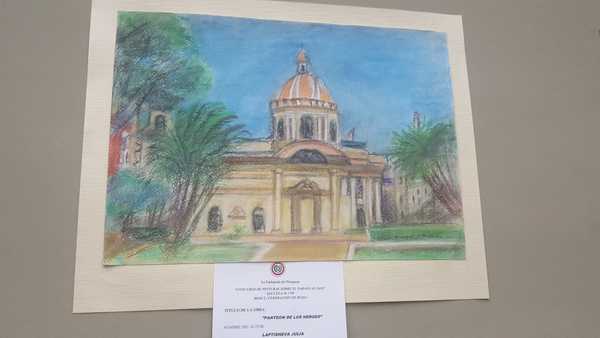 Exponen muestra de dibujos de estudiantes secundarios de Rusia inspirados en el Paraguay | .::Agencia IP::.