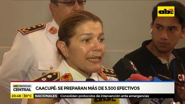 Caacupé: Operativo de seguridad - ABC Noticias - ABC Color