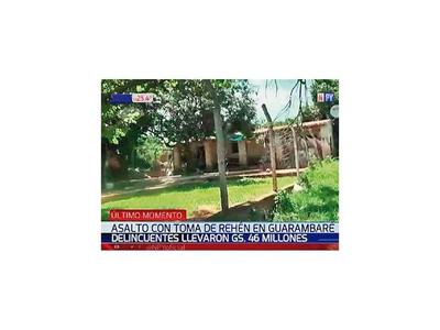 Asalto domiciliario con toma de rehén