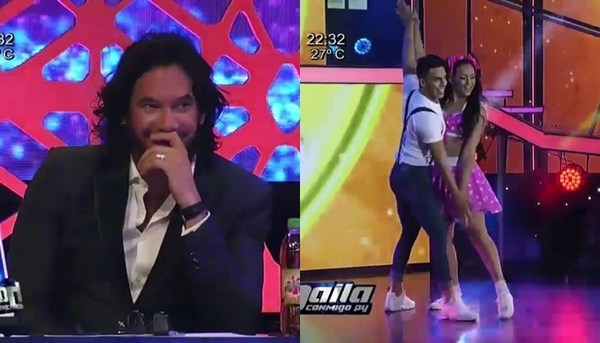 Las caras de Mario Cimarro mientras bailaba "La Chica Extra" - Teleshow