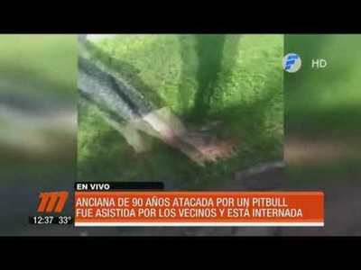 Anciana de 90 años fue atacada por un Pitbull