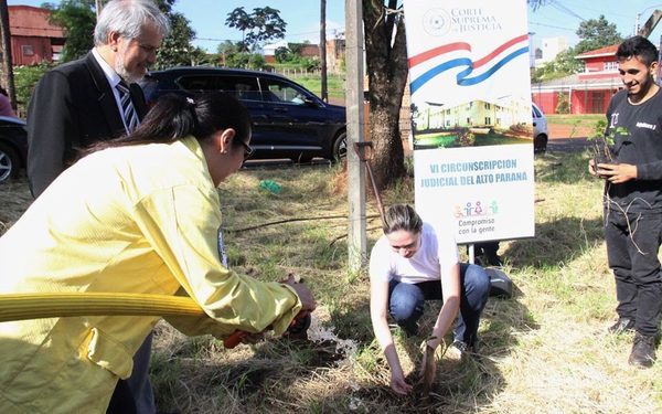 Reforestan local del Poder Judicial recientemente desalojado y anuncian cuartel para bomberos