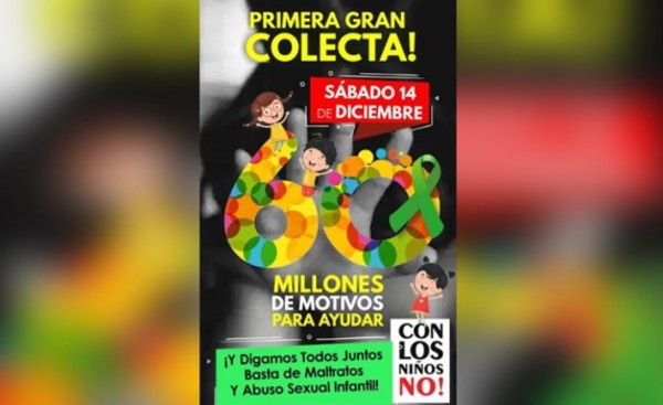 A 15 días de la primera colecta de la organización "Con Los Niños No"