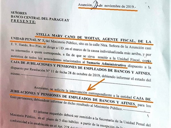 Fiscal solicita al BCP que intervenga la Caja de Jubilados Bancarios