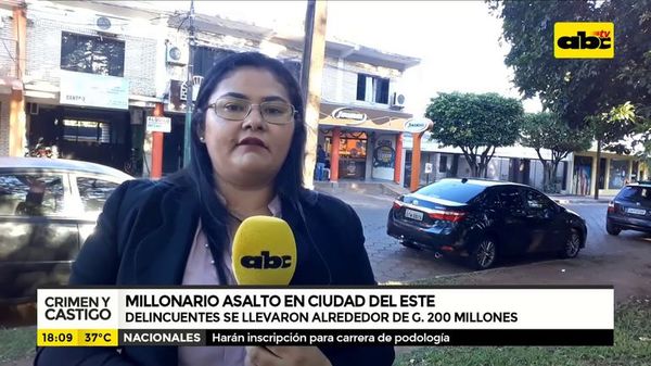 Millonario asalto e Ciudad del Este - Crimen y castigo - ABC Color