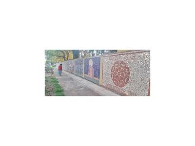 Alumnos crean un atractivo mural en una escuela de  Misiones