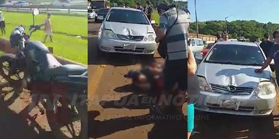 MOTOCICLISTA LESIONADA TRAS ACCIDENTE SOBRE RUTA 6