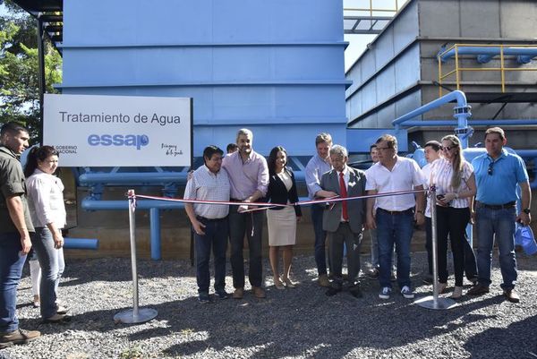 Inauguran plantas de tratamiento de Essap en Mariano Roque Alonso - Nacionales - ABC Color