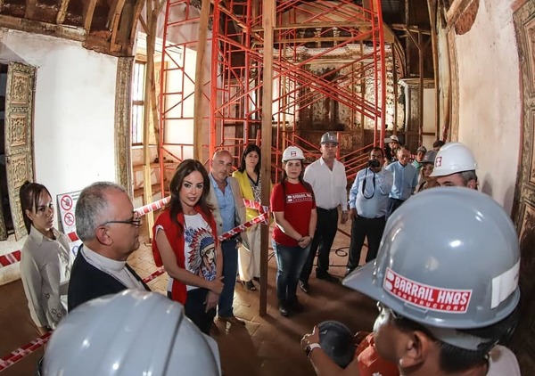 Se inician obras de restauración en la iglesia de Yaguarón | .::Agencia IP::.