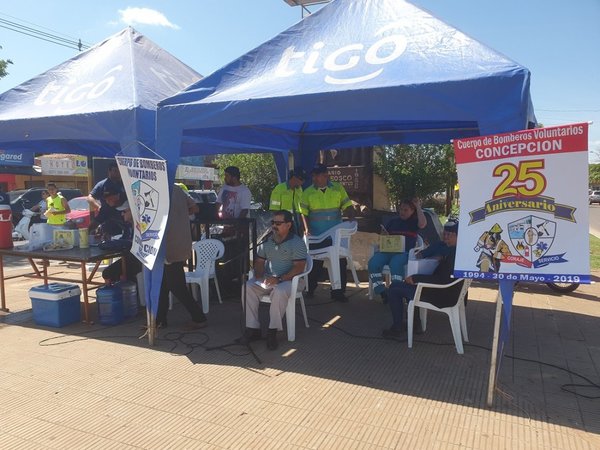 Bomberos de Concepción realizan maratón anual para recaudar fondos