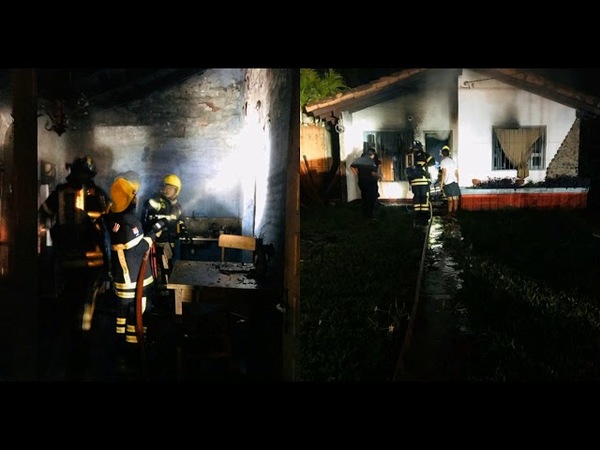 VIVIENDA ARDE EN LLAMAS EN B° QUITERIA